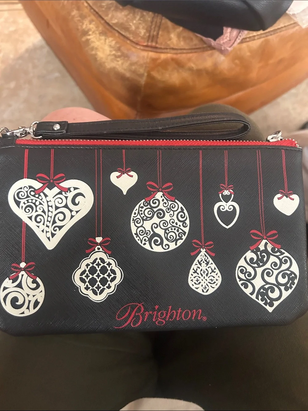 Brighton Black & White Ornament Print Wristlet